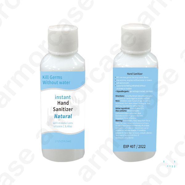

59ml 75% alcohol quick-drying disposable gel hand sanitizer mini travel portable hands-waterless disinfecting hand wash dhl d31802