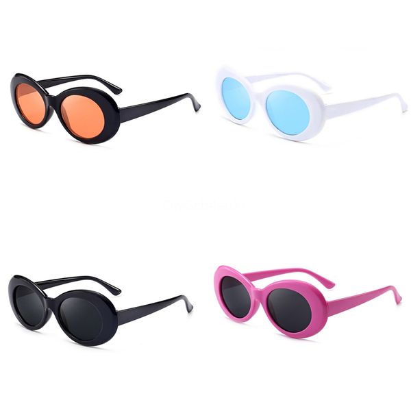 

new rimless gradient fashion hiphop sunglasee women oversized clear lens optics metal frame uv400 vintage sunglass retro eyewear ve040 #3558, White;black