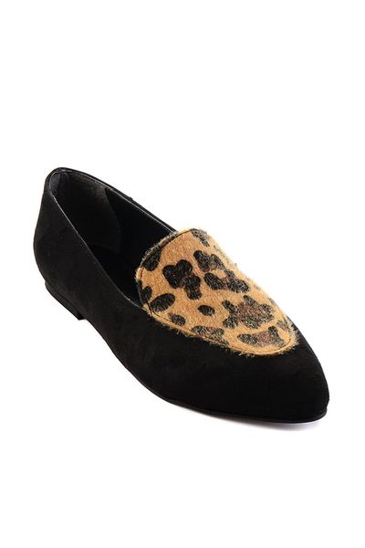 

Bambi Black Leopard Women 'S Loafer H0516444465