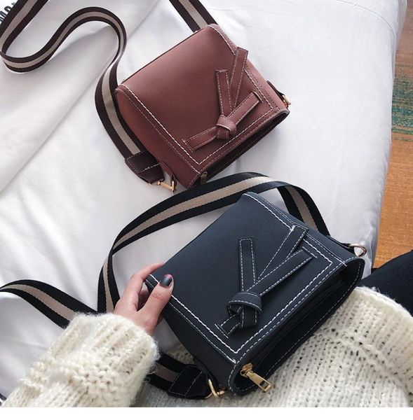 

2020 women's crossbody bags new stylish contrast color shoulder handbags casual messenger satchels shopping purse for ladies
