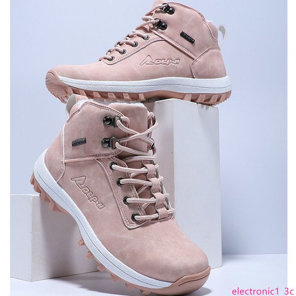 

winter new mens womens waterproof high cotton shoes mens, Black;green