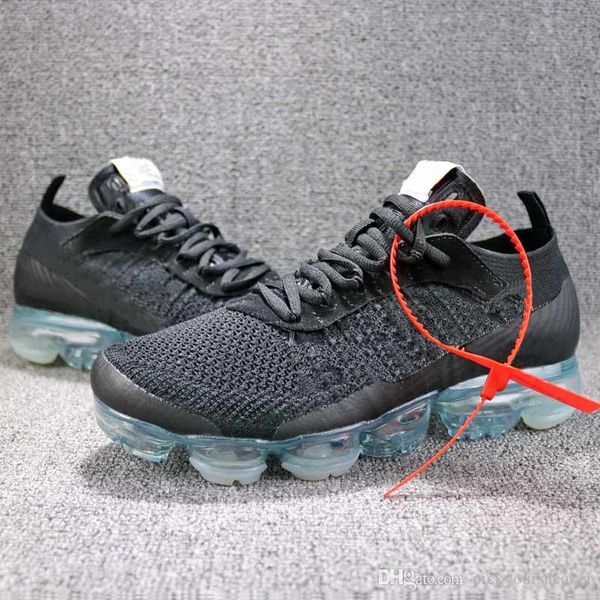 

knit casual shoes triple mens women sneakers fly white knit sports air cushion trainers t01, Black