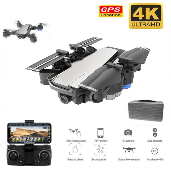 

profession gps with 4k/1080p hd wide angle camera follow me wifi fpv quadcopter foldable altitude hold durable rc drone t191105
