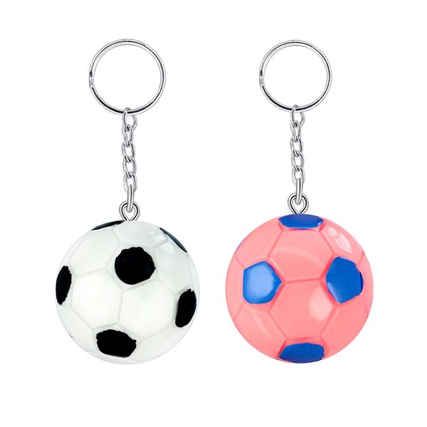 

creative diy resin keychain pendant multicolor mini dice badminton football key ring bag charm, Silver