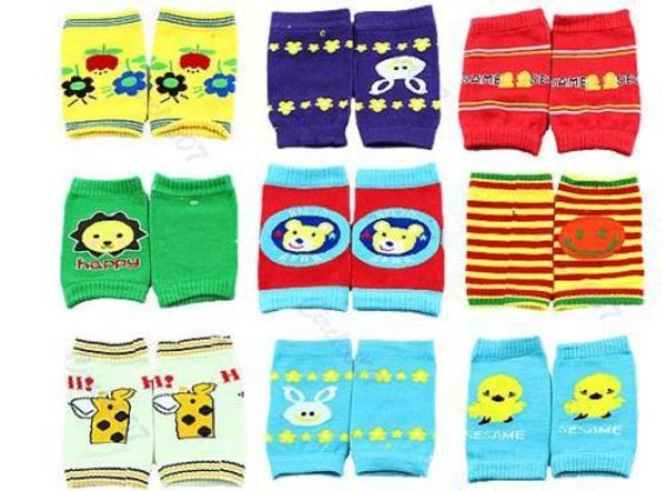 

3pairs baby safety knee pad kids socks children short kneepad crawling protector
