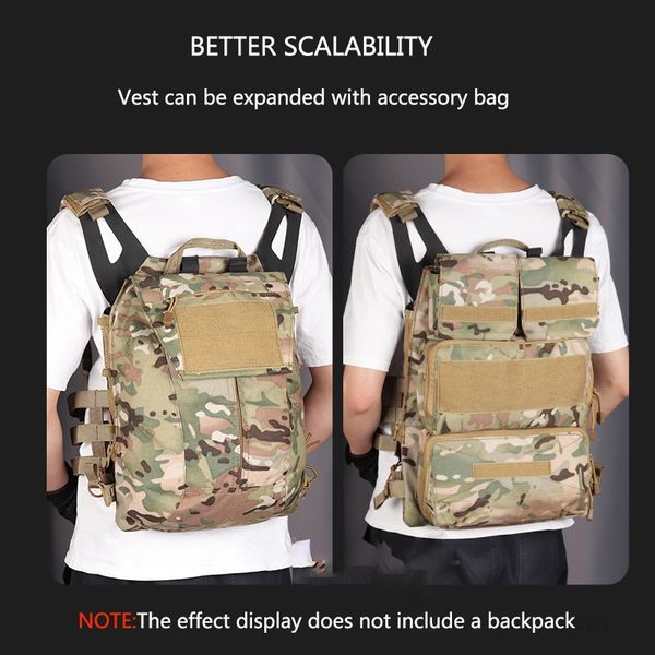

hunting body armor vest outdoor cs game paintball shooting vest shooting accessories, Camo;black