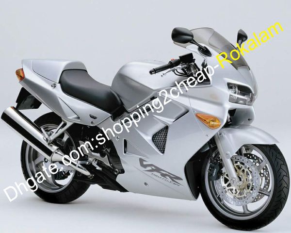 Feedings de escudo de moto para Honda VFR800 1998 1998 2000 2001 VFR 800 98 99 00 01 VFR 800rr prata ABS Bodyworks Fairing