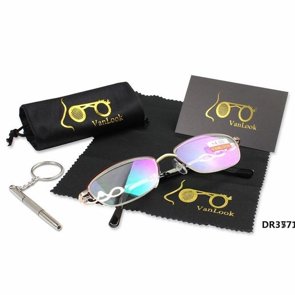 

women's glasses for reading glasses antireflective farsightedness spectacles farsighted glass oculos de grau female +100 200 250dr3771, White;black