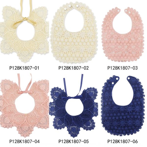 

customized lace saliva lace saliva towel towel velvet lining composite waterproof layer bib baby products