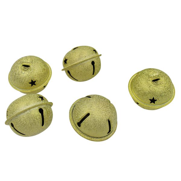 

20 pcs christmas jingle bell party decoration multicolor frosted metal small bell