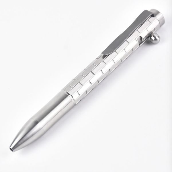 

edc titanium ti tc4 self defense bolt action tactical pen outdoor camping survival write tool, lotus catcher ht7-5