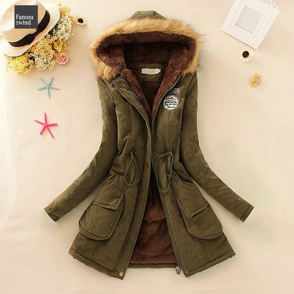 

пальто new 2019 ветровки женщина пальто зимы сгущают хлопок куртка женщин outwear искусственного мех женщина толстая шинель перевозка груз п, Black