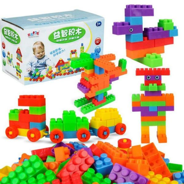 

new 72pcs legoings duplo number train large particles building blocks train number bricks educational baby city toys for children