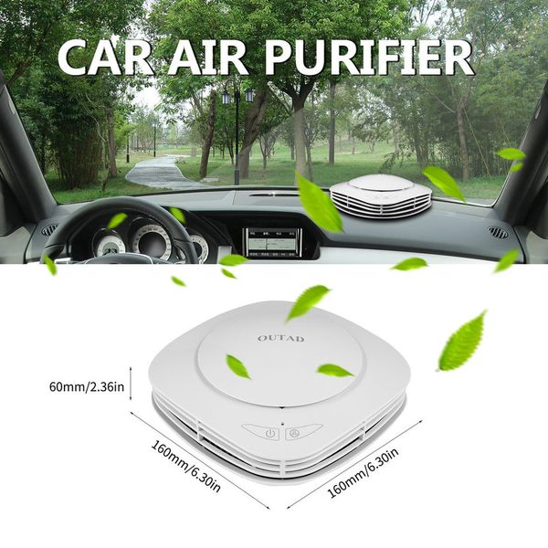 

outad air freshener cleaner car air purifier with negative ion generator activated carbon integrated filter aroma storage box