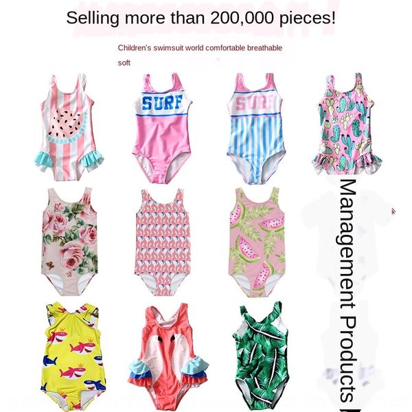 

b7ydc 2020 children's girl's one-piece sunscreen cute ins for children aged 1-3 2020 children's swimsuit girl's one-piec, White;black