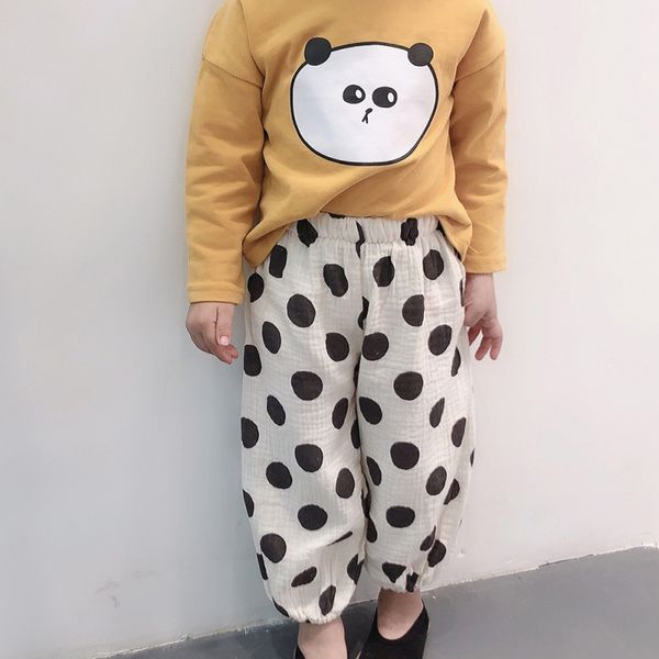 

summer baby kids children's pants casual loose long pants classic boys girls clothes 1-6y baby girl, Blue