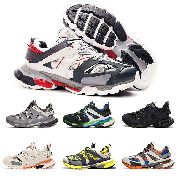 

wholesale track 3.0 mens womens running shoes triple black yellow orange blue red selling designer womens trainers sneakers 36-45