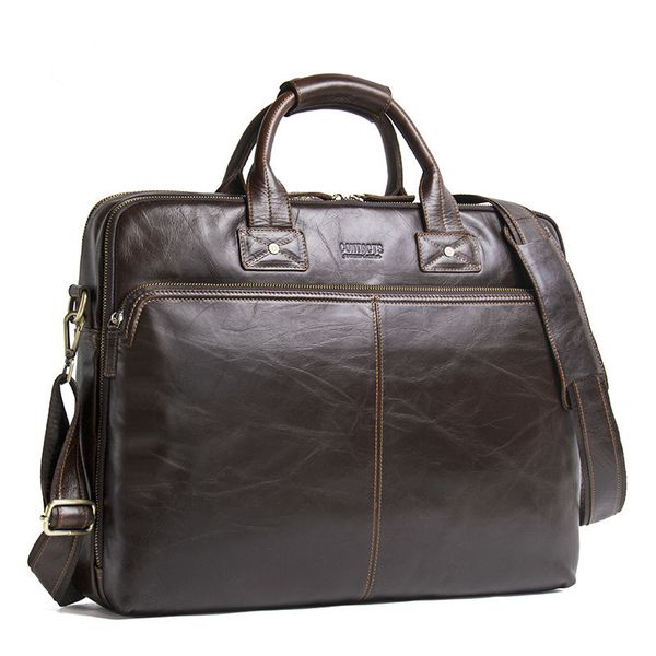 

men business briefcase computer bag women genuine leather laphandbag male shoulder bags bolso hombre 2020
