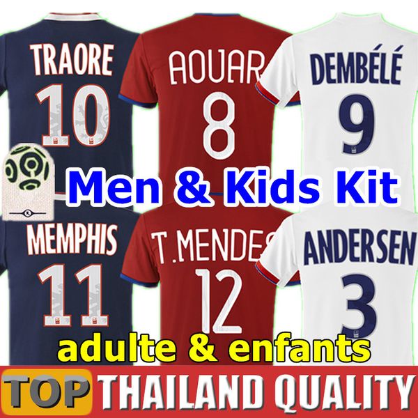 

Thailand maillot de foot occer jer ey home 2019 2020 away 3rd red football hirt traore memphi fekir 19 20 men kid kit uniform, Black;yellow