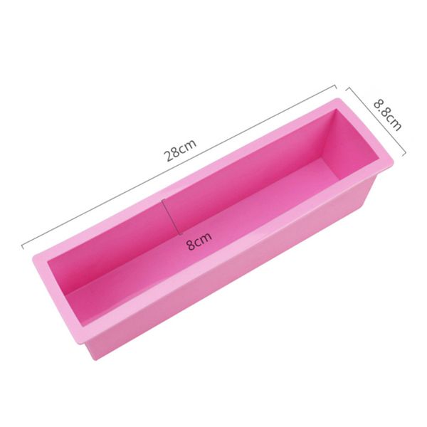 

rectangle soap mold silicone diy handmade cold processing cake baking tools