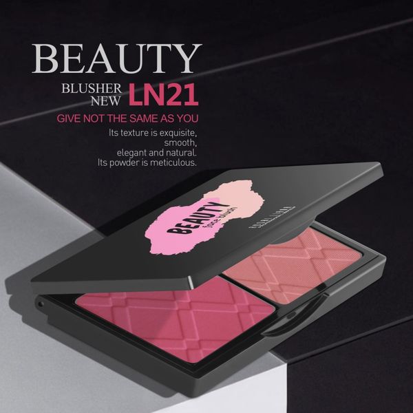 

two-tone highlighter blush brush palette 3d face contour highlighter shading face make up hc65