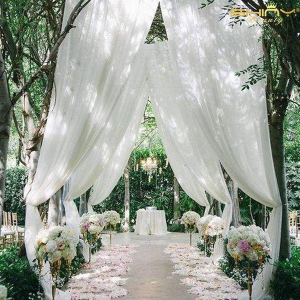 

59x108 inch chiffon curtains tulle p booth backdrop white voile curtains chiffon backdrop drapes for wedding-m191008