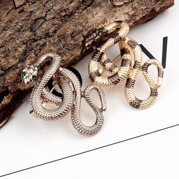 

women mens snake shape cutely brooch diy suit lapel pin gift for love girlfriend dress suit clothing jewelry accessories, Gray