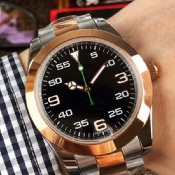 

4 style men watch 116900 40mm automatic black white dial stainless steel bracelet luxury watch new style, Slivery;brown