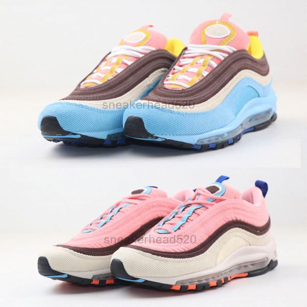 

2020 97 vf sw sean wotherspoon mens womens running shoes pink blue sneakers sports size 5.5-12