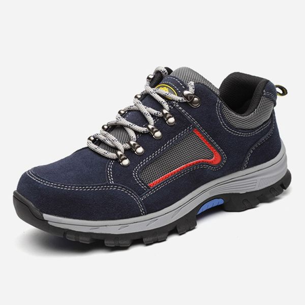 

nice work safety shoes men shoes steel toe work boots breathable safety boots male warm plush men&s winter, Black