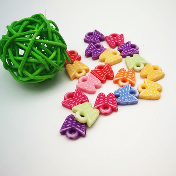 

сплошной цвет ювелирные аксессуары висит отверстие цвет свободные бусины бабочка мыть бусины diy ручной работы бисера материал завод прямой