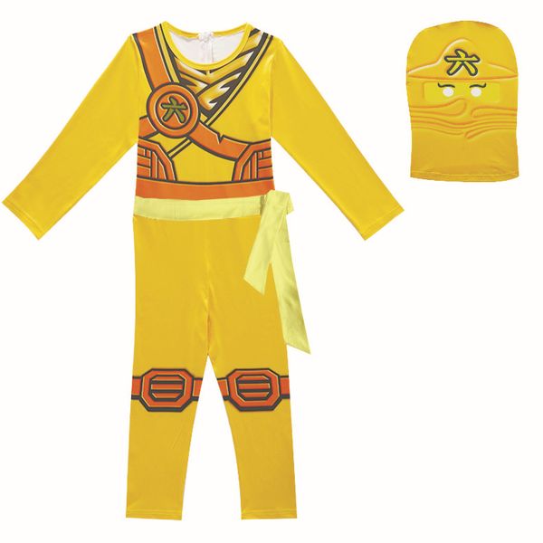 

ninjago costume boys costumes children yellow fancy party dress up halloween costume for kids ninja cosplay superhero jumpsuits set, Black;red