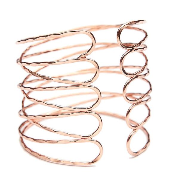 

punk gold arm cuff bangle bracelet for women pulseiras para as mulheres cuff bracelet manchette bracelets &bangles, Black