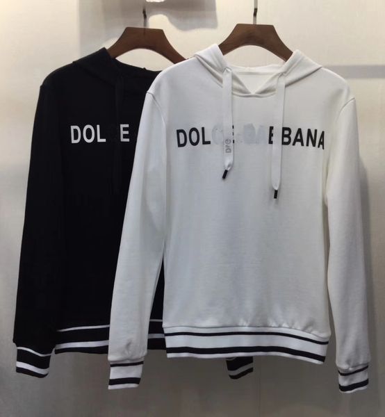 

Men 039 hoodie autumn and winter new euro american chaozhou men 039 wear with long leeve and hat embroidery et head printing, Black