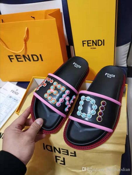 

11 new europe brand fashion mens striped sandals medusa scuffs causal non-slip summer huaraches slippers flip flops slipper 3, Black