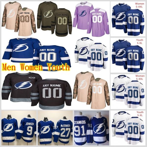 

custom tampa bay lightning jerseys womens kids steven stamkos andrei vasilevskiy nikita kucherov hedman point hockey jerseys stitched, Black;red