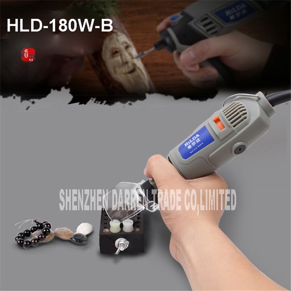 

hld-180w-b mini drill 220v 180w die grinder variable speed rotary tool with grip attachment & flexible shaft & accessories