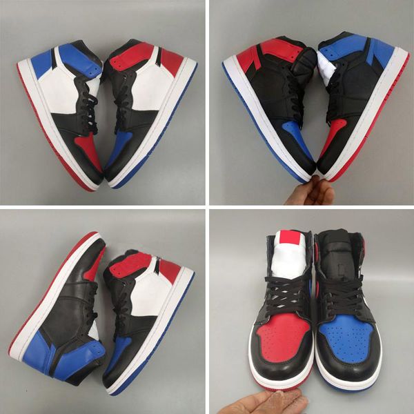 

горячие продажи новый 1 мужчины баскетбольная обувь топ три чикаго unc черный белый мужчины кроссовки eur 40-47