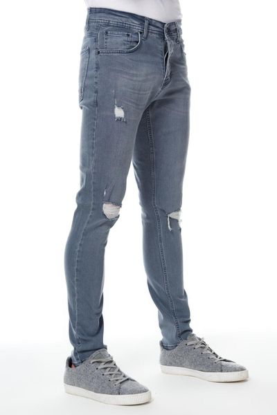 

trendyol male destroylu skinny jeans tmnss20je0240 t200410, Black