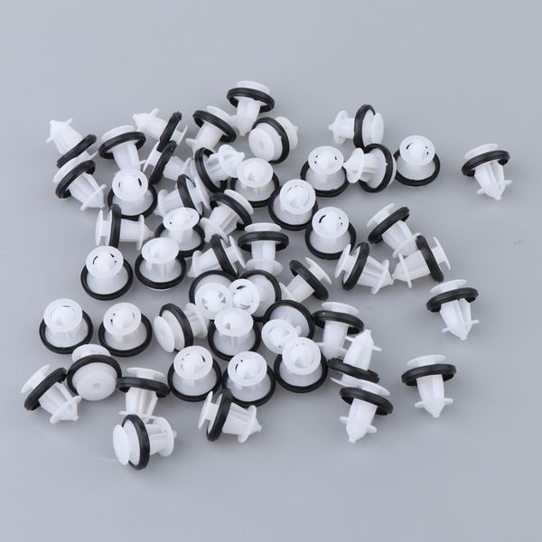 

50 pieces assortment car auto door panel trim bumper fender push rivet retainer clip