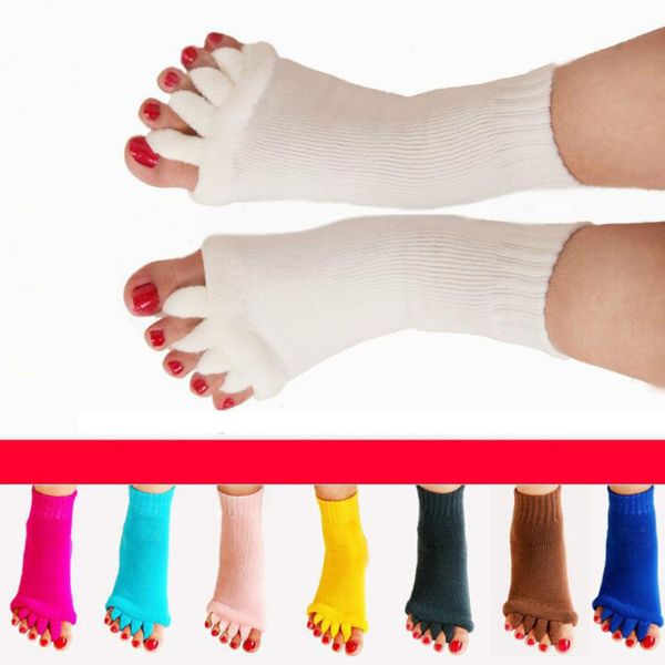 

Yoga Massage Socks Health Care Five Toe Socks Sports Fitness Dance Fingers Separator Comfy Toes Sleeping Socks Happy Feet