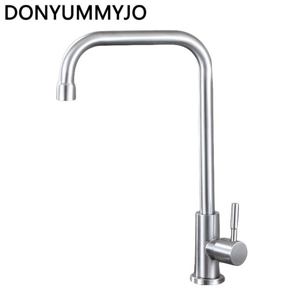 

newly design 360 swivel solid stainless steel single handle mixer sink tap drawing kitchen faucet cold water torneira cozinha