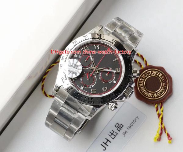 

6 style elling 40mm cosmograph 116509 116520 chronograph workin cal.4130 movement mechanical automatic mens watch watches, Slivery;brown