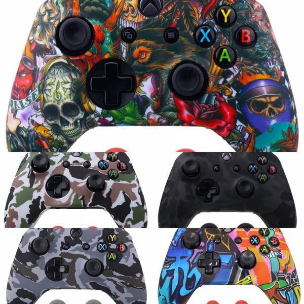 

u2epe chrome front housing microsoft faceplate cover case for shell xbox one s & xbox one x controller replacement repair parts