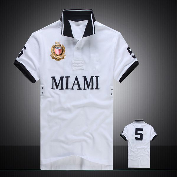 

discounted poloshirt men short sleeve t shirt brand london new york chicago polo shirt men dropship ing, White;black