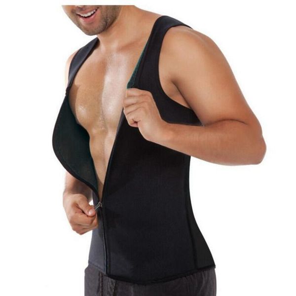 

Men zipper haper ve t limming belt belly cor et men limming ve t abdomen cor et neopren weat wai t trainer
