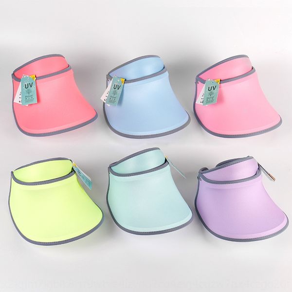 

outdoor uv-proof empty sun female beach hat holiday riding sun-proof uv hat, Blue;gray