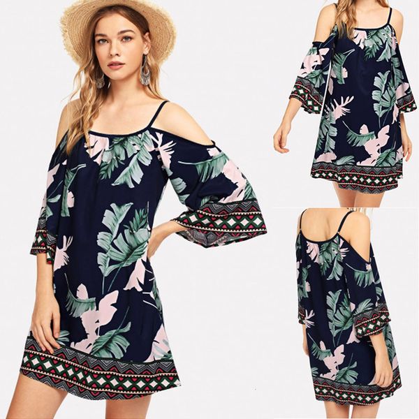 

l 2019 strapless camisole printing short paragraph dress, Red;white