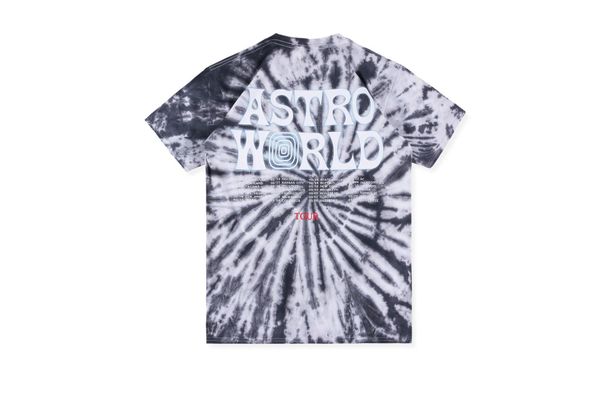 

travis scott world tour round neck tide tee color rendering astronauts portraits of men and women short sleeve designer brand, White;black