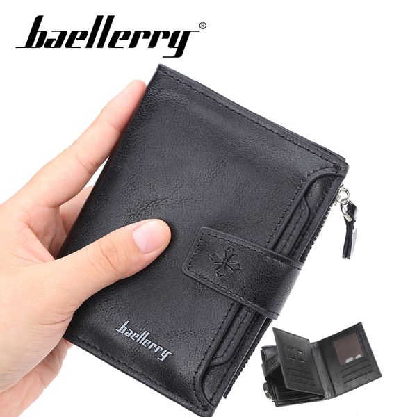 

vintage leather hasp small wallet men coin pocket purse card holder wallets money cartera bag male clutch d3219, Red;black